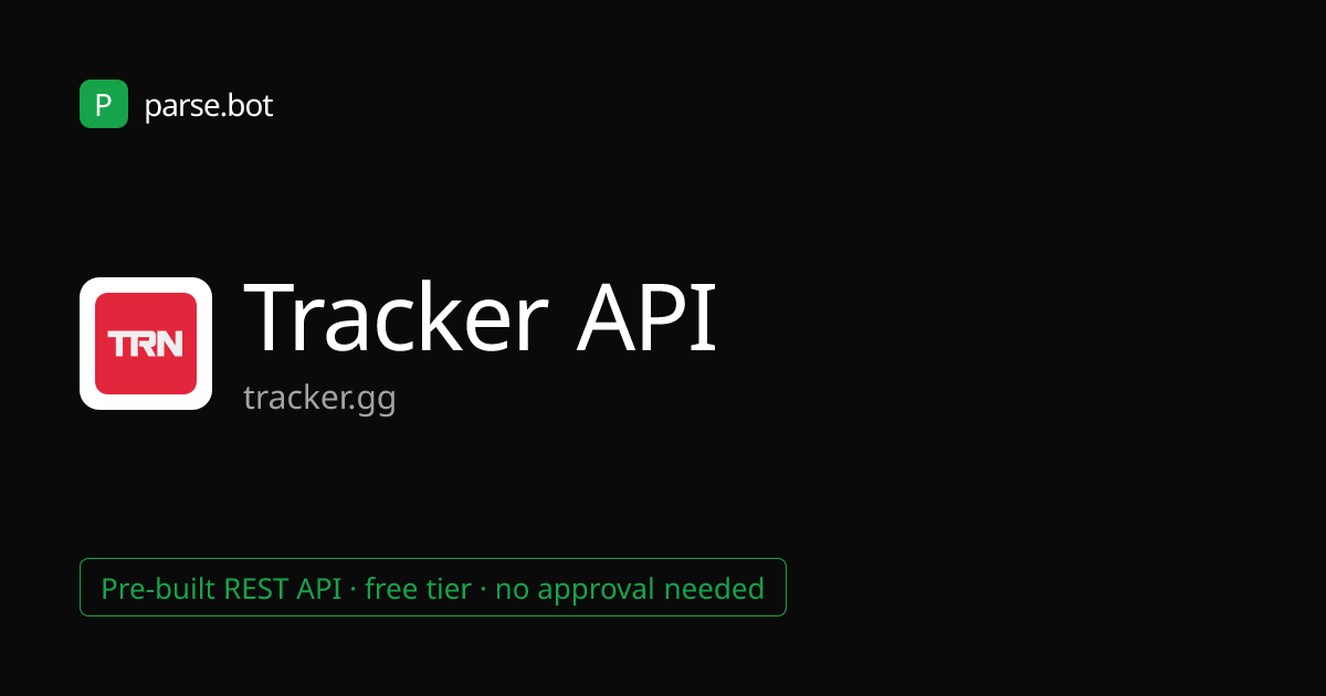 Tracker Valorant API | Player Stats & Leaderboards · Parse