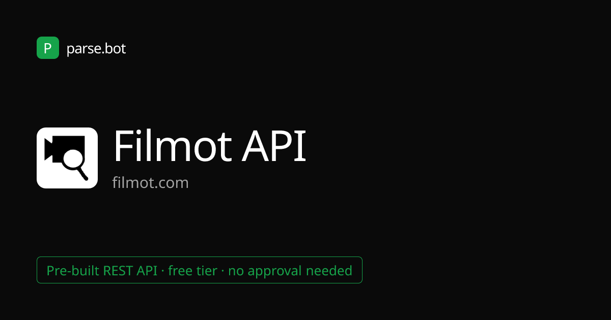 Filmot API – YouTube Subtitle & Channel Search · Parse